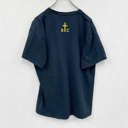 00s　GILDAN　ギルダン　半袖プリントTシャツ　VIKING　ヴィンテージ　紺　ネイビー　Lサイズ