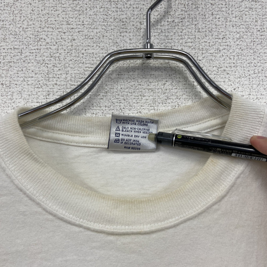 90s　BNK　ONE LOVE　レゲエ　半袖両面プリントTシャツ　ヴィンテージ　白　ホワイト　2XLサイズ
