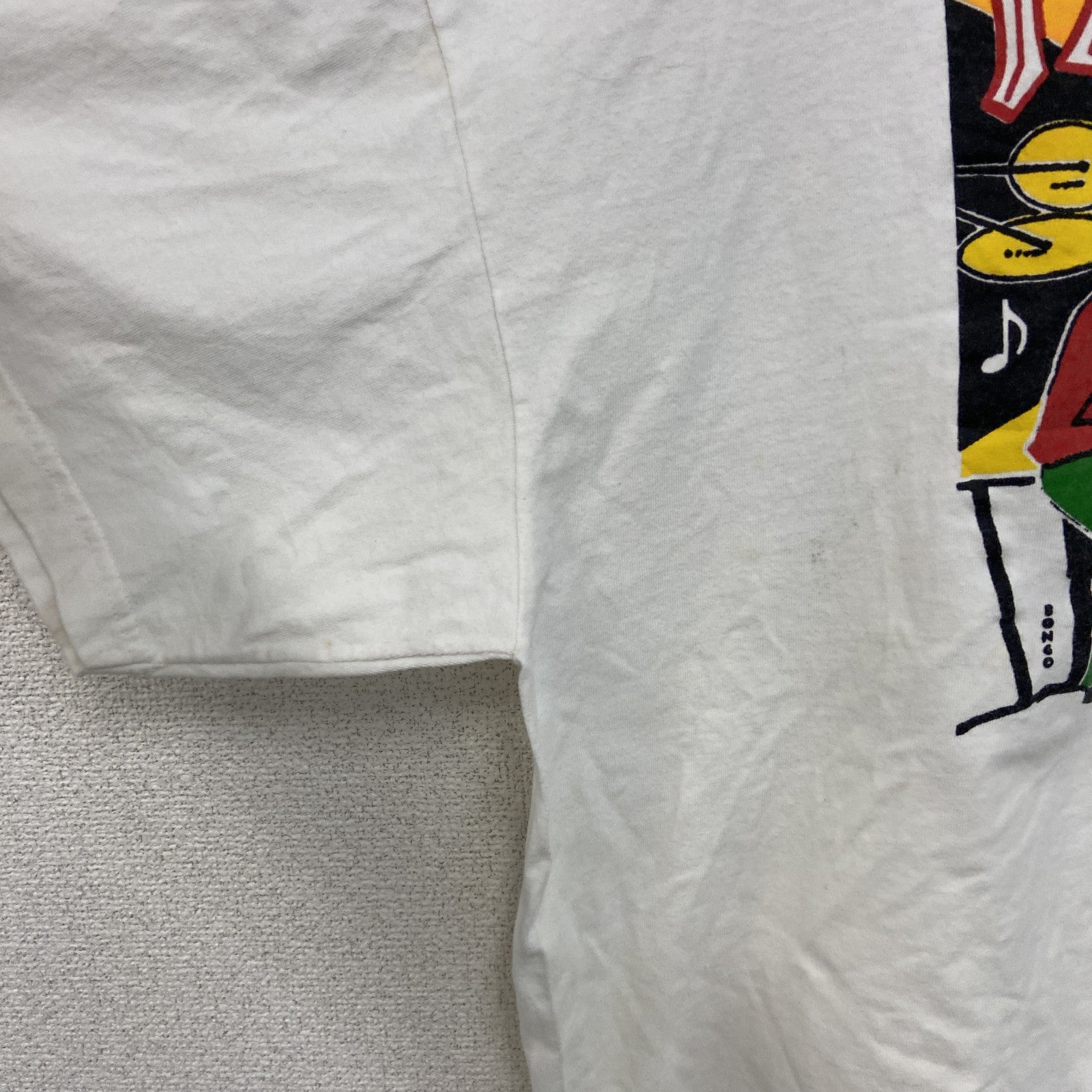 90s　BNK　ONE LOVE　レゲエ　半袖両面プリントTシャツ　ヴィンテージ　白　ホワイト　2XLサイズ