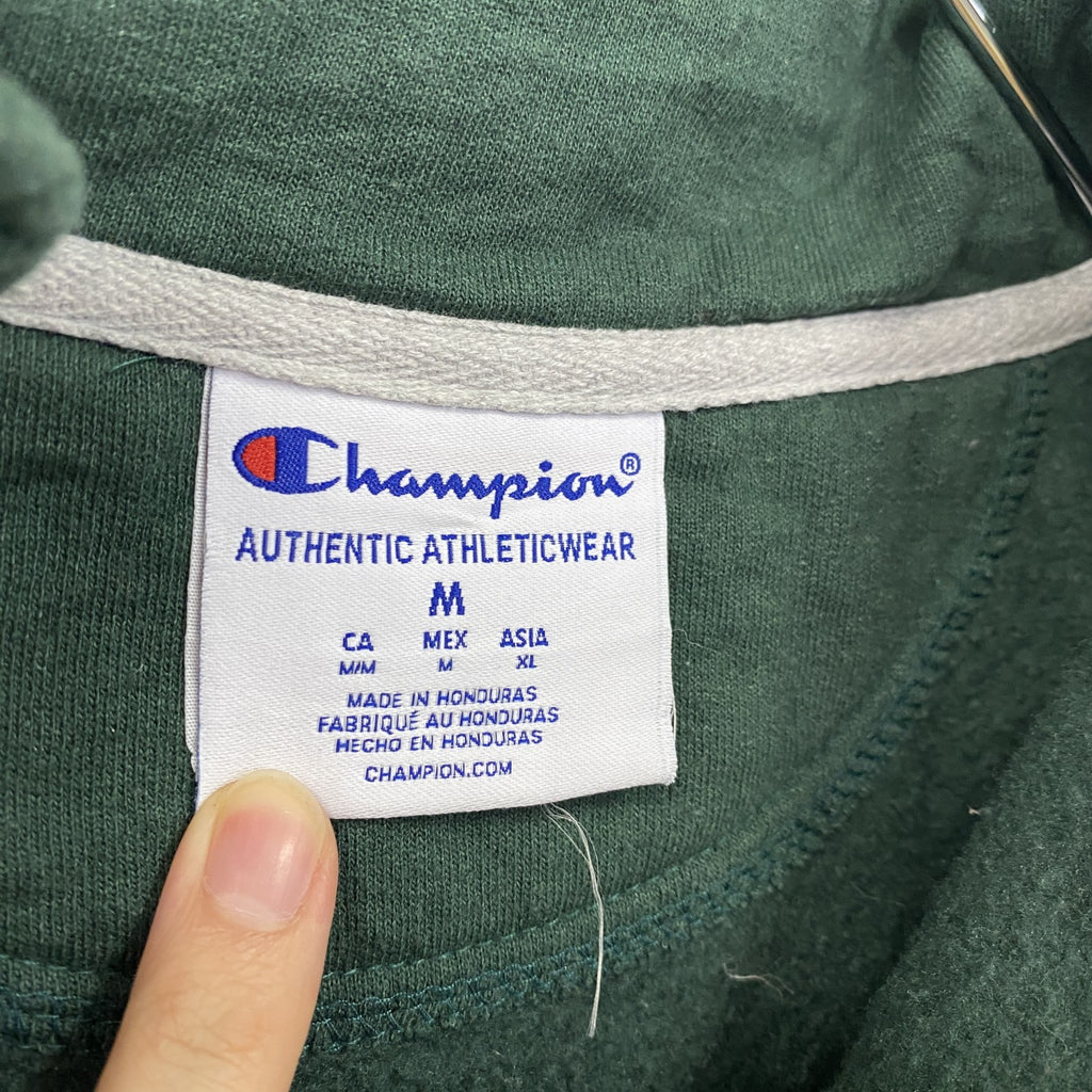 champion　チャンピオン　ハーフジップスウェット/トレーナー　緑　グリーン　Mサイズ