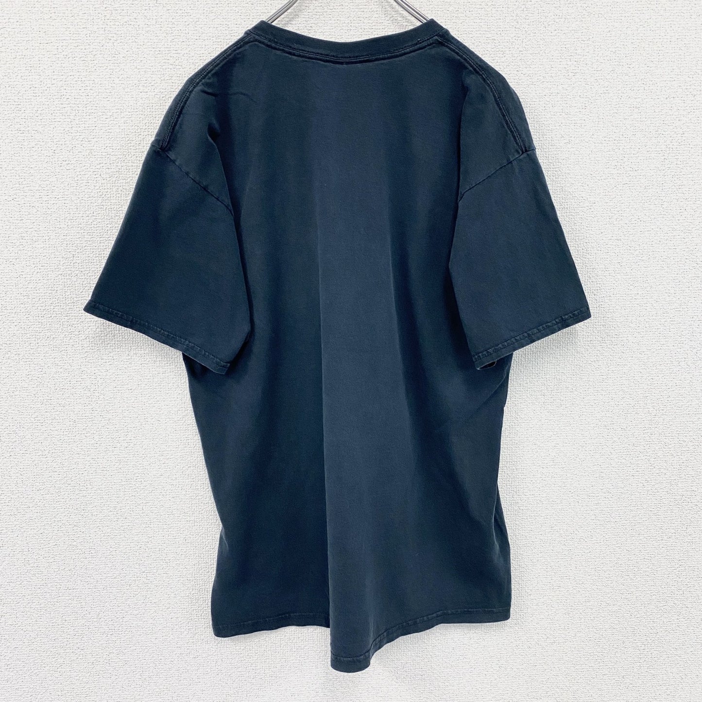 GILDAN　ギルダン　半袖プリントメッセージTシャツ　3連プリント　英字プリント　黒　ブラック　Lサイズ