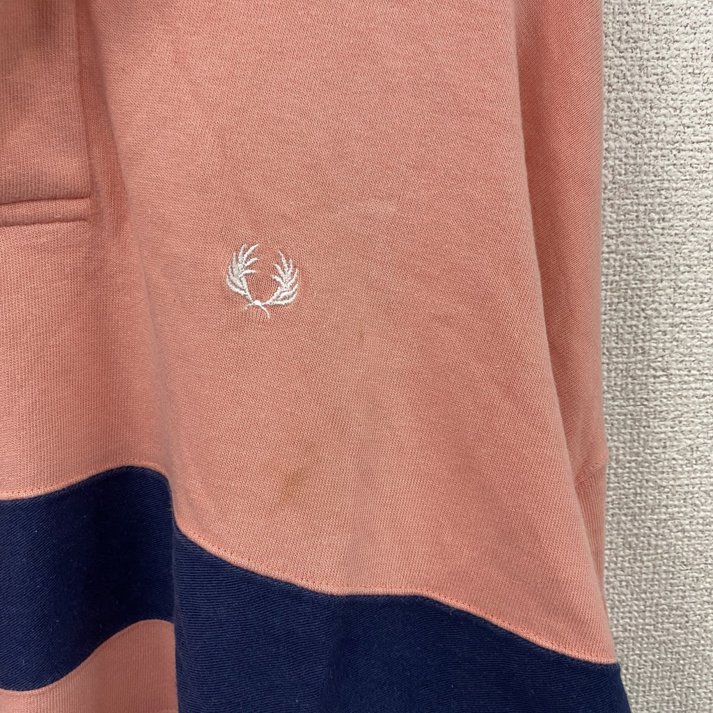 FRED PERRY　フレッドペリー　長袖ラガーシャツ　ピンク　40サイズ