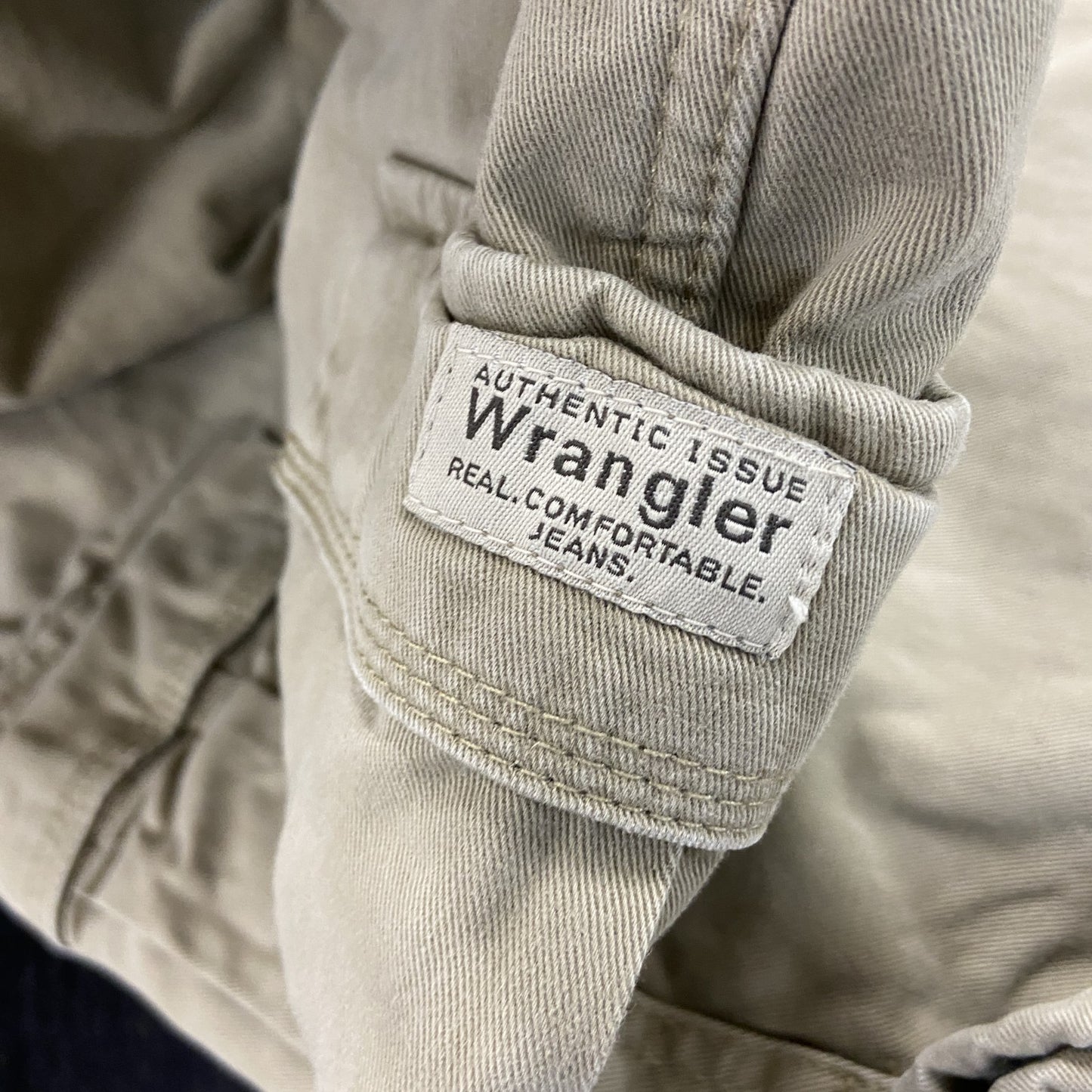 ～00s　Wrangler　ラングラー　カーゴパンツ　ジップフライ　フリースライナー　ヴィンテージ　ベージュ　W38サイズ