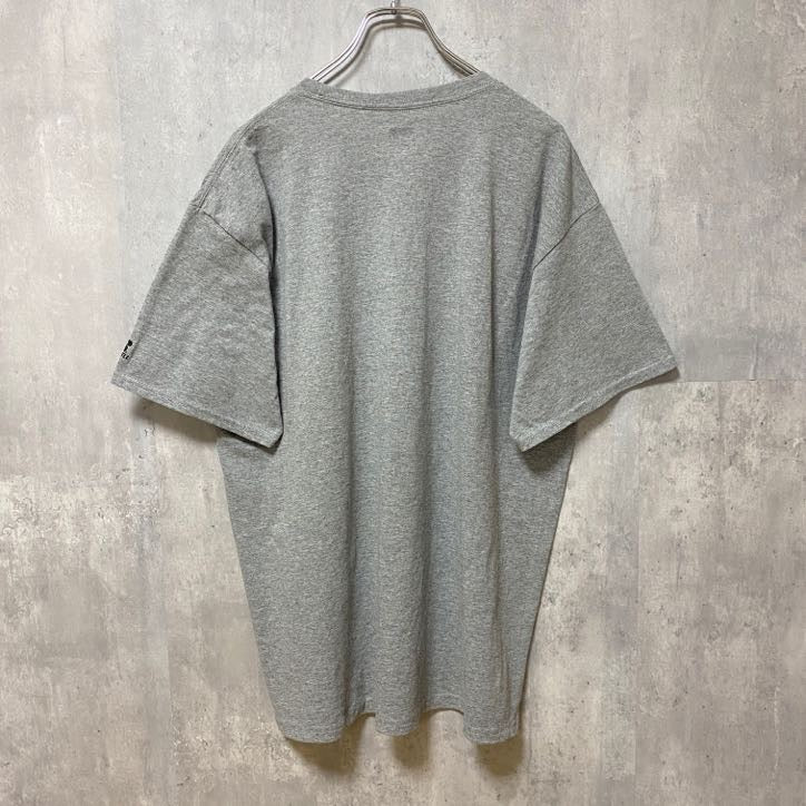 古着 used　RUSSELL ラッセル　半袖カレッジプリントTシャツ　ウェイン州立大学　グレー　レトロ　クルーネック　Lサイズ