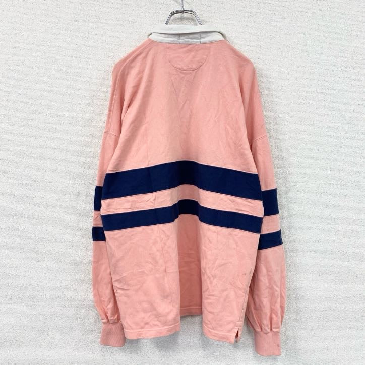 FRED PERRY　フレッドペリー　長袖ラガーシャツ　ピンク　40サイズ