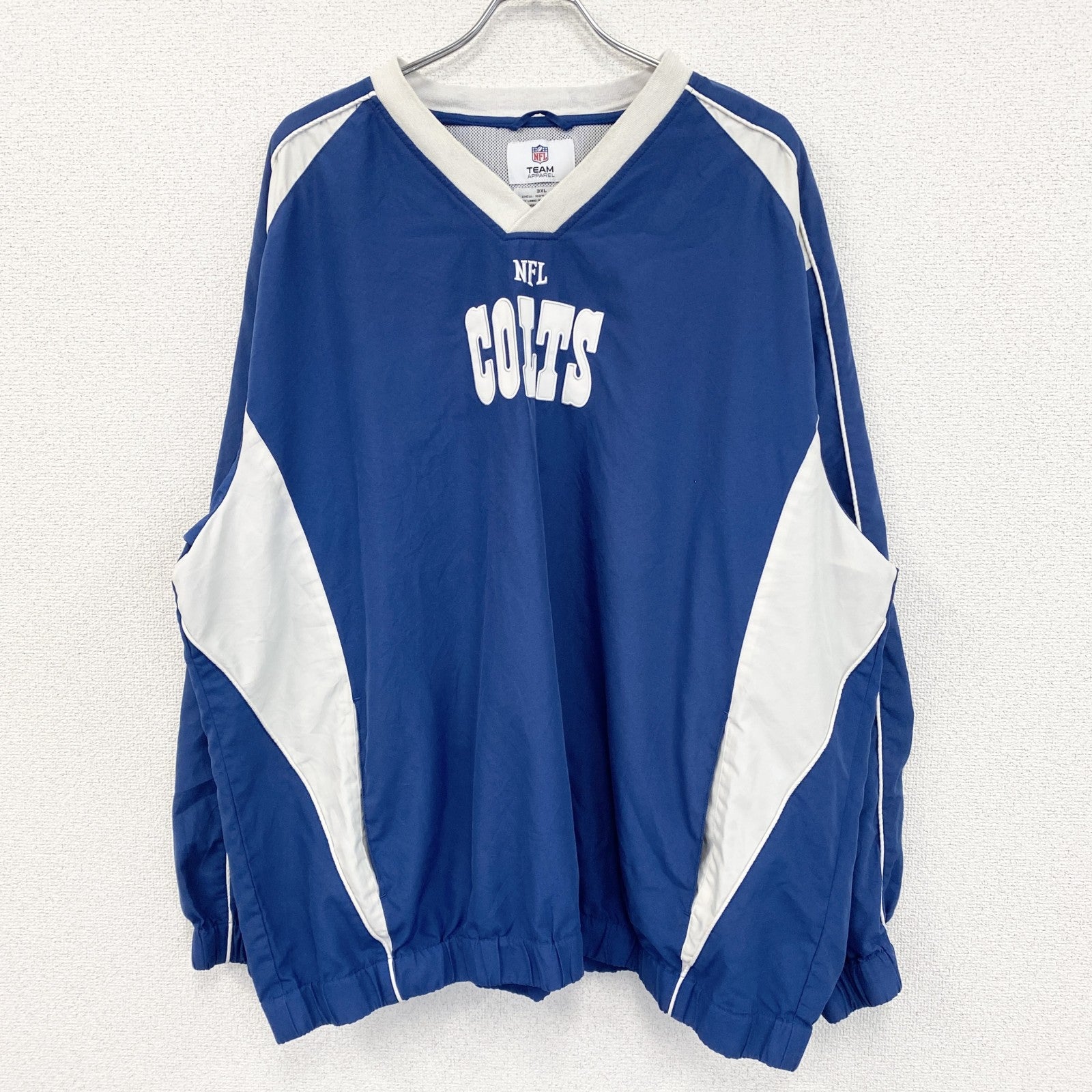 NFL　TEAM APPAREL　ナイロンジャケット　プルオーバー　青　3XLサイズ