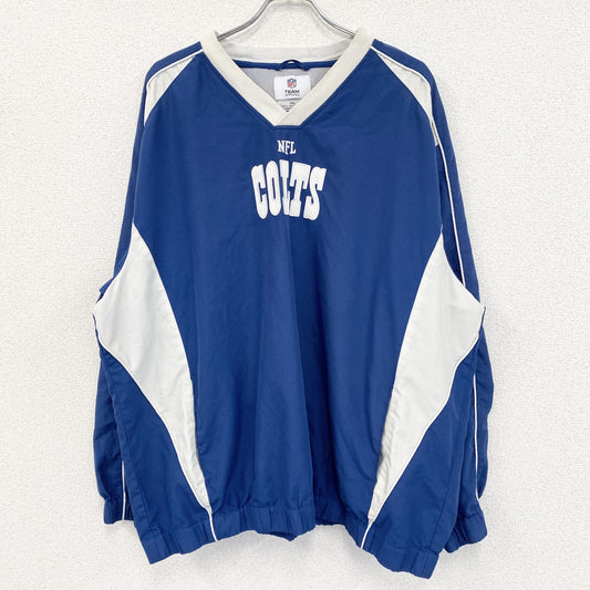 NFL　TEAM APPAREL　ナイロンジャケット　プルオーバー　青　3XLサイズ