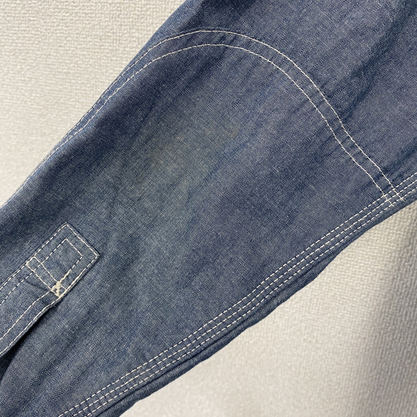 ⅦUNION　セブンユニオン　長袖ワークシャツ　インディゴ　Lサイズ