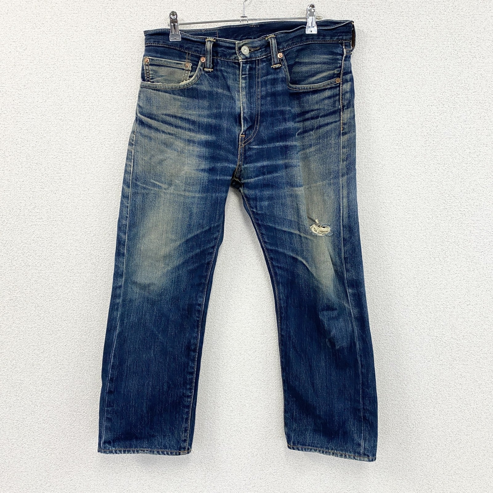 Levi’s　リーバイス　505　デニムパンツ/ジーンズ　ジップフライ　鬼ヒゲ　縦落ち　インディゴ　W31サイズ