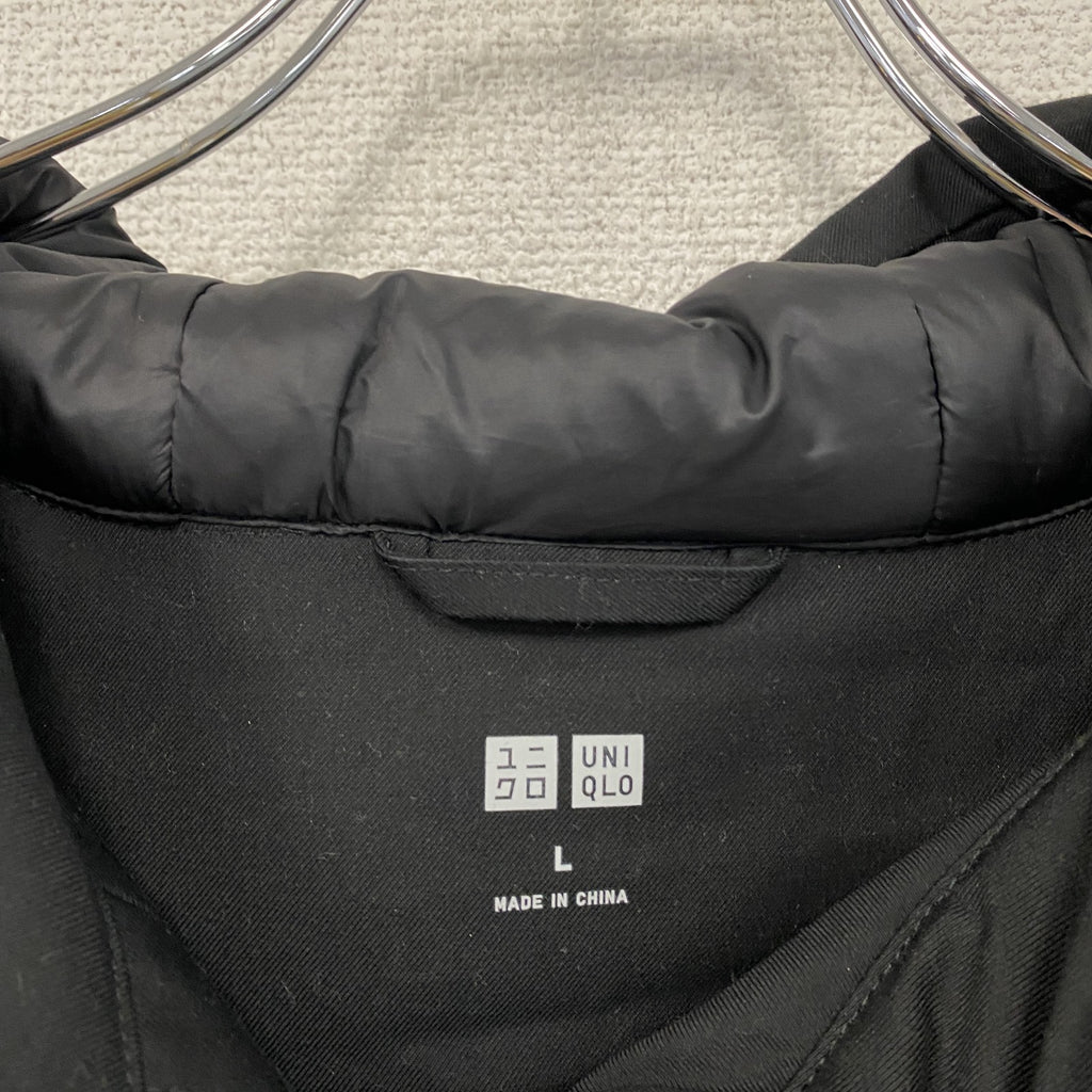 UNIQLO　ユニクロ　ハイブリッドダウンショートコート　黒　ブラック　Lサイズ
