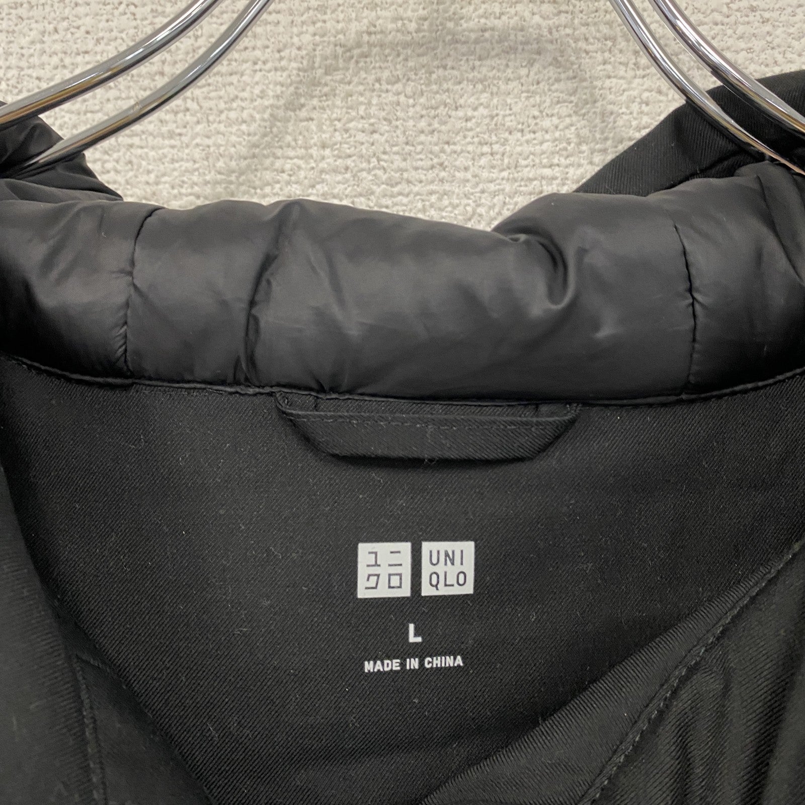 UNIQLO　ユニクロ　ハイブリッドダウンショートコート　黒　ブラック　Lサイズ
