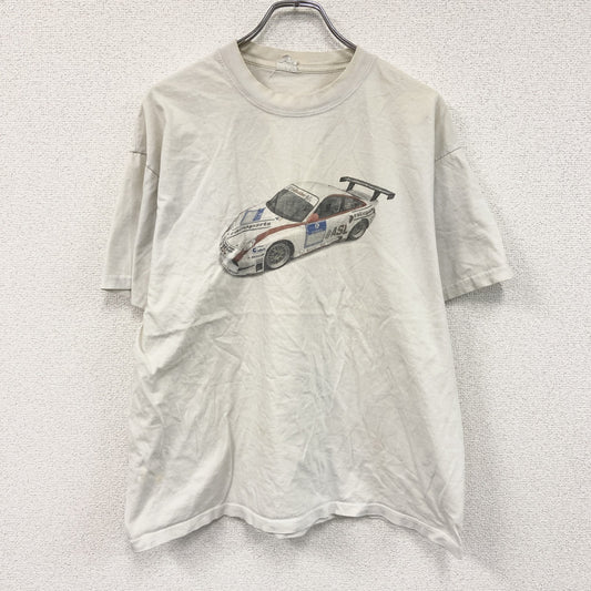 90s～　PORSCHE　ポルシェ 911 GT3 RSR　半袖プリントTシャツ　ヴィンテージ　白　ホワイト　