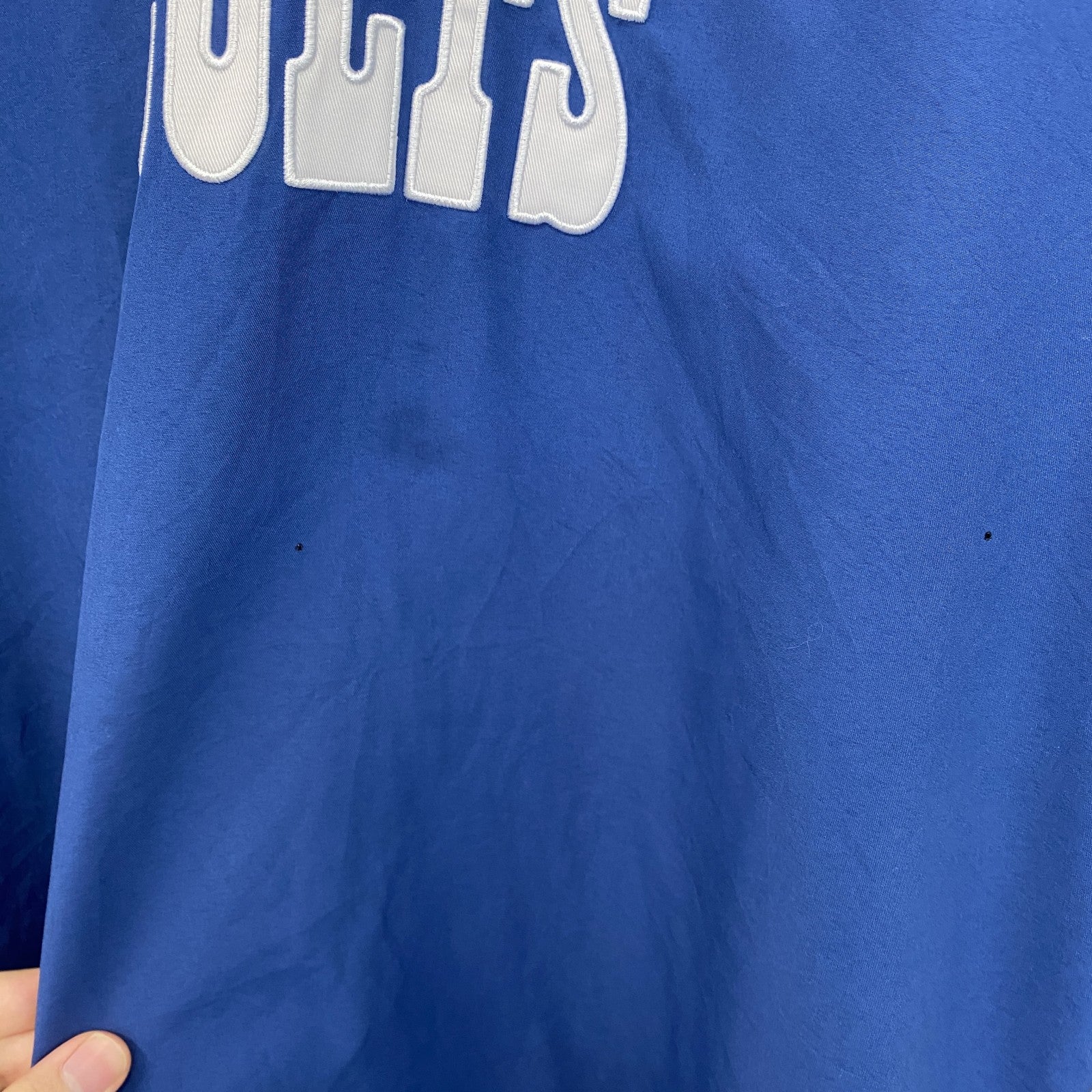 NFL　TEAM APPAREL　ナイロンジャケット　プルオーバー　青　3XLサイズ