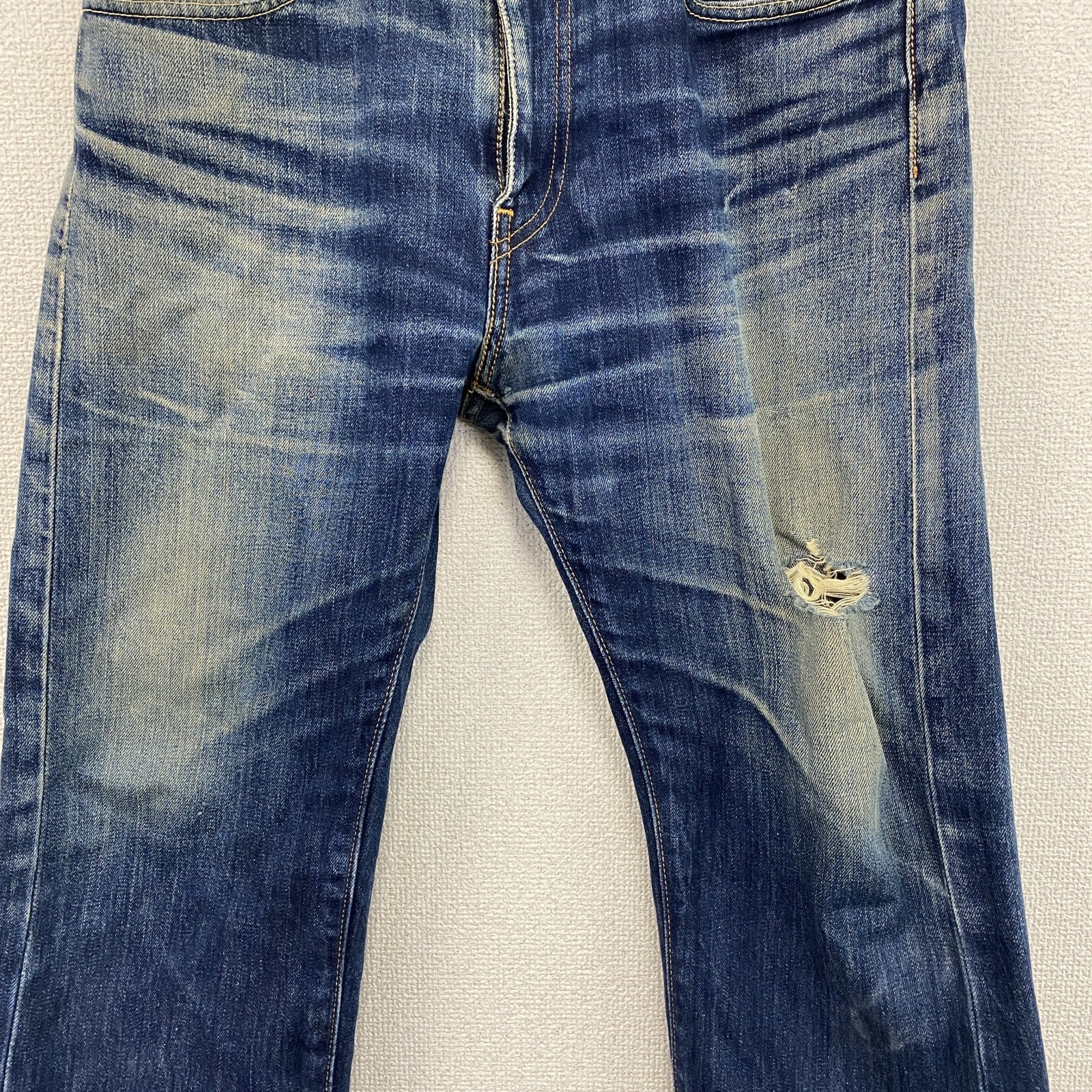 Levi’s　リーバイス　505　デニムパンツ/ジーンズ　ジップフライ　鬼ヒゲ　縦落ち　インディゴ　W31サイズ