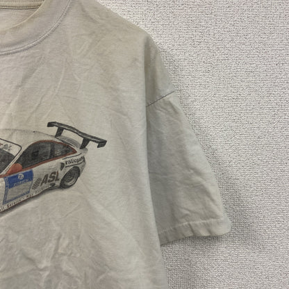 90s～　PORSCHE　ポルシェ 911 GT3 RSR　半袖プリントTシャツ　ヴィンテージ　白　ホワイト　