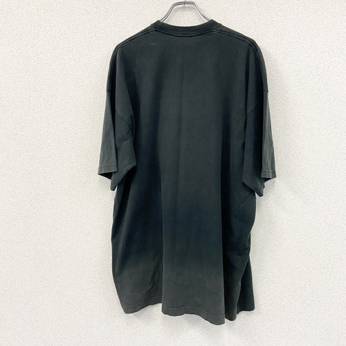 00s　13Karat　半袖プリントTシャツ　デカロゴ　フェード　クルーネック　ヴィンテージ　黒　ブラック　3Xサイズ