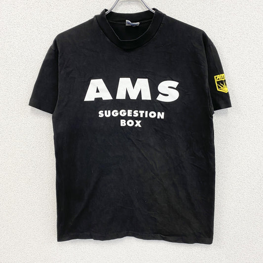 90s～　Hanes　ヘインズ　半袖プリントTシャツ　ヴィンテージ　シングルステッチ　黒　ブラック　Mサイズ