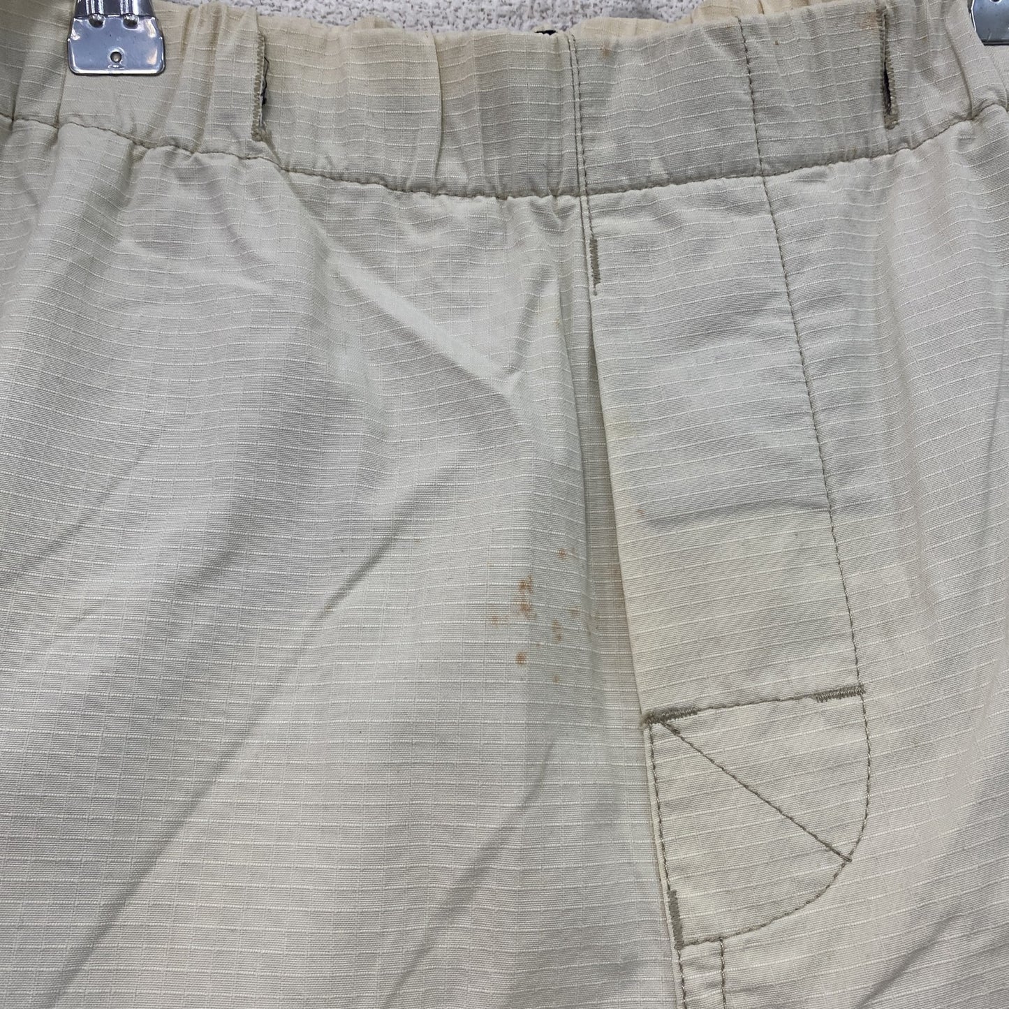 90s　OLD STUSSY　オールドステューシー　ハーフパンツ　ヴィンテージ　アイボリー