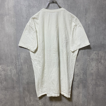 古着 used　NBA　LAKERS レイカーズ　半袖プリントデザインTシャツ　白　ホワイト　バスケ　レトロデザイン　クルーネック