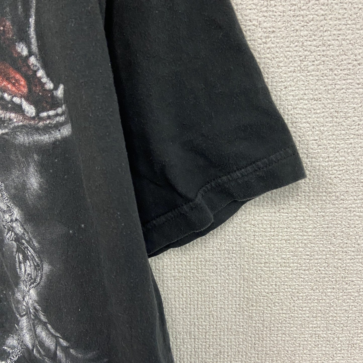 ～00s　SPIRAL　半袖Tシャツ　アニマルT　Wolf　オオカミ　ヴィンテージ　黒　ブラック　2XLサイズ