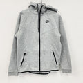 NIKE　ナイキ　フルジップスウェットパーカー/フーディー　ハの字ポケット　スウッシュ　霜降りグレー　Mサイズ
