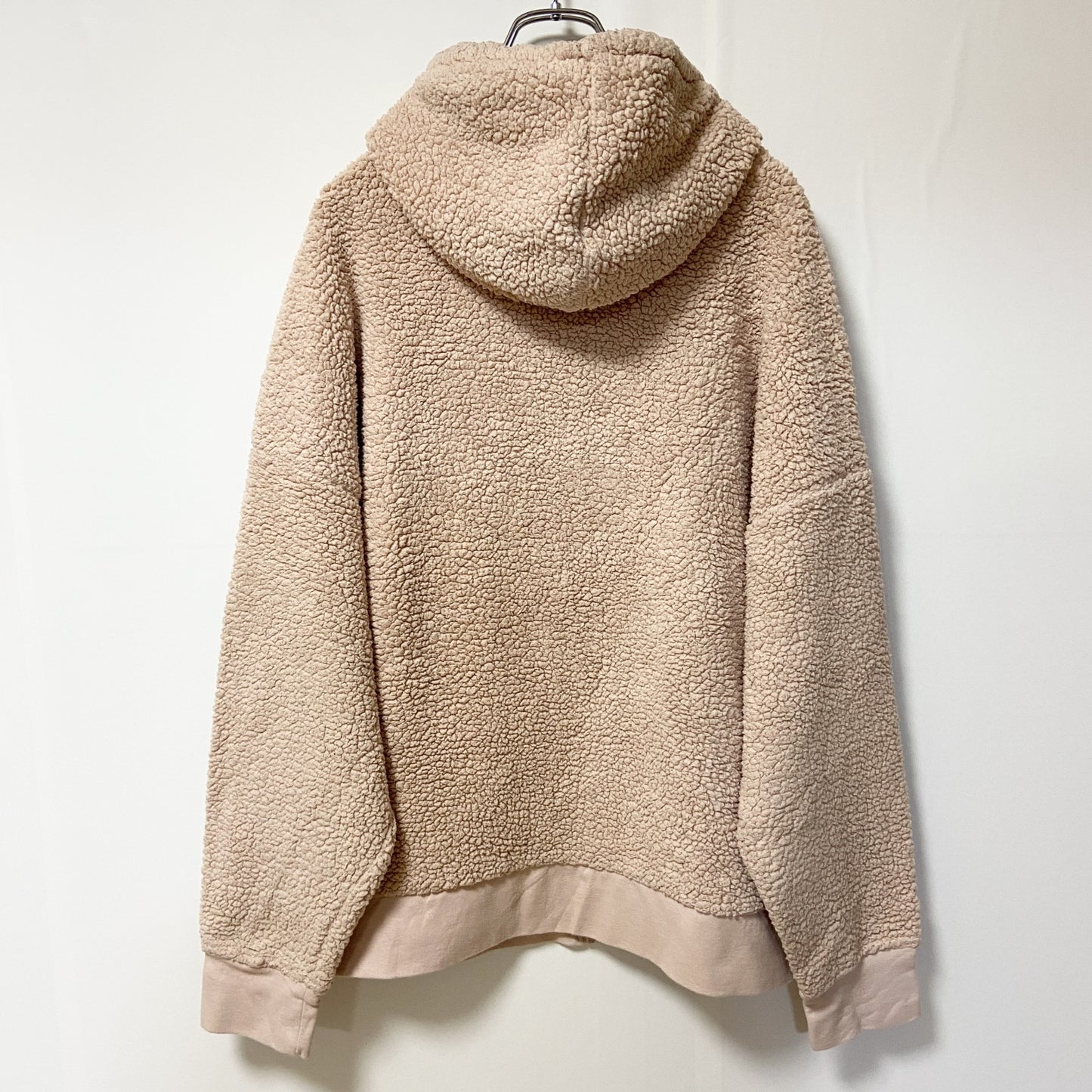 古着 used　C9 Champion チャンピオン　長袖フリースジャケット　フルジップパーカー　薄ピンク　Lサイズ