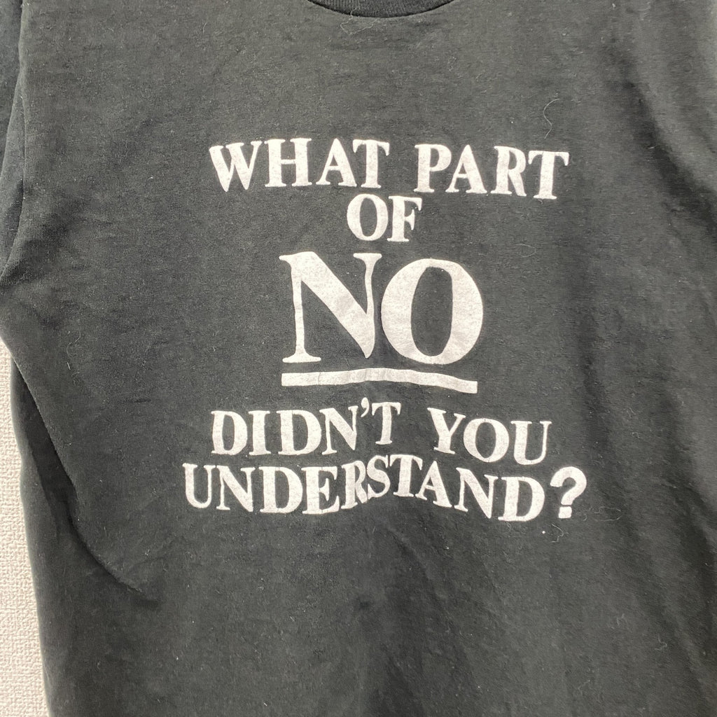 90s　半袖プリントTシャツ　ヴィンテージ　シングルステッチ　黒　ブラック　Lサイズ