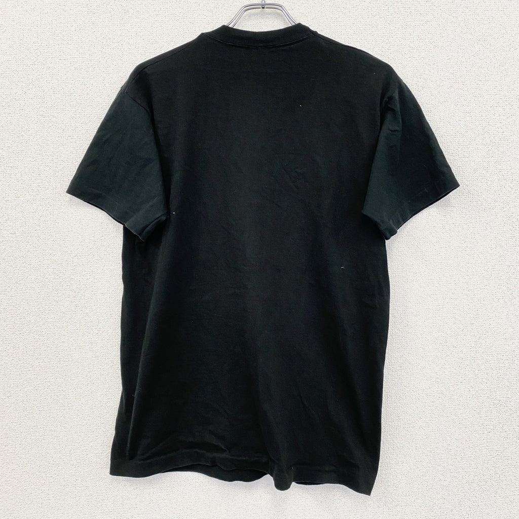 90s　半袖プリントTシャツ　ヴィンテージ　シングルステッチ　黒　ブラック　Lサイズ
