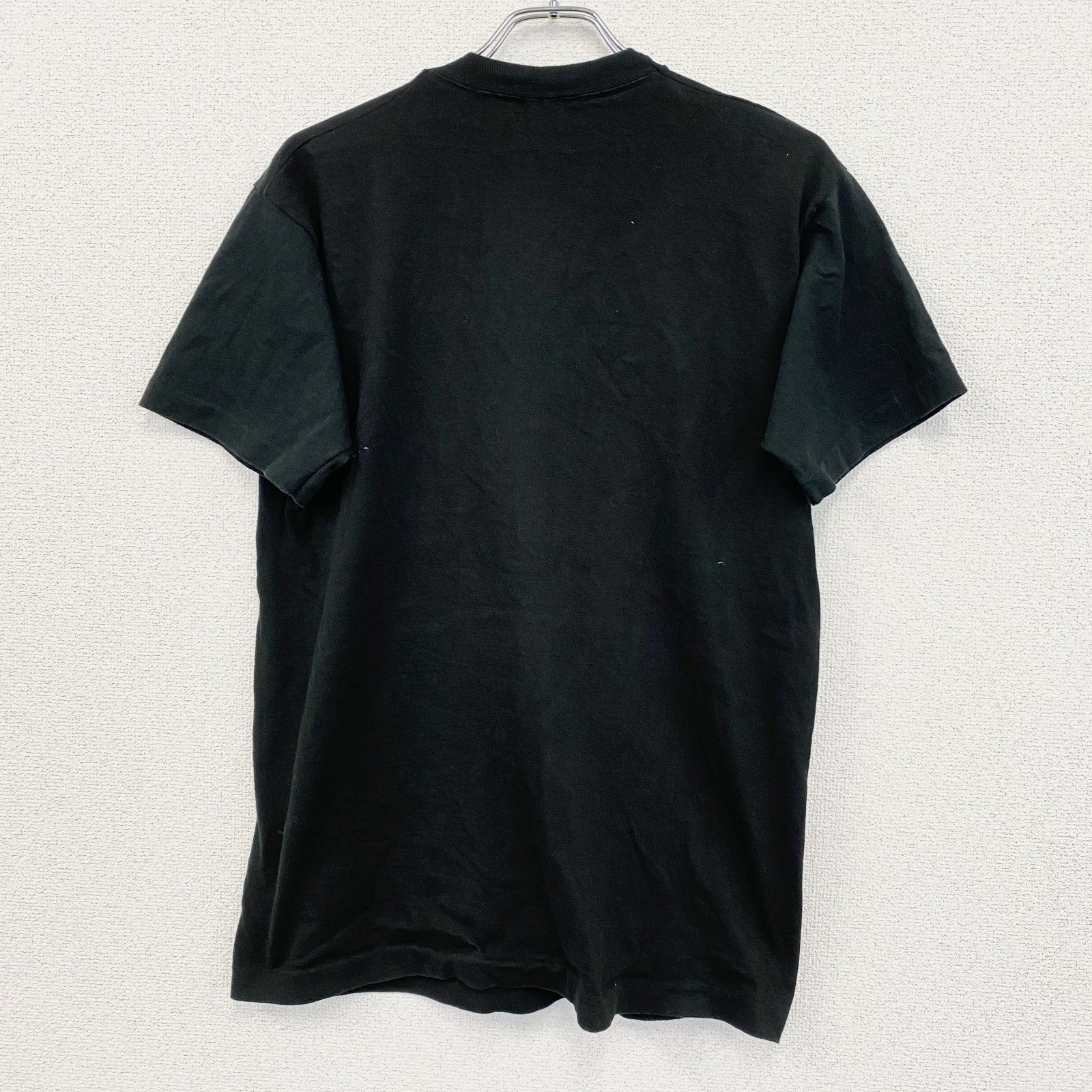 90s　半袖プリントTシャツ　ヴィンテージ　シングルステッチ　黒　ブラック　Lサイズ