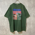 古着 used　SUGAR BOWL　アメフト　半袖カレッジプリントTシャツ　グリーン　クルーネック　スポーツ　ビックシルエット