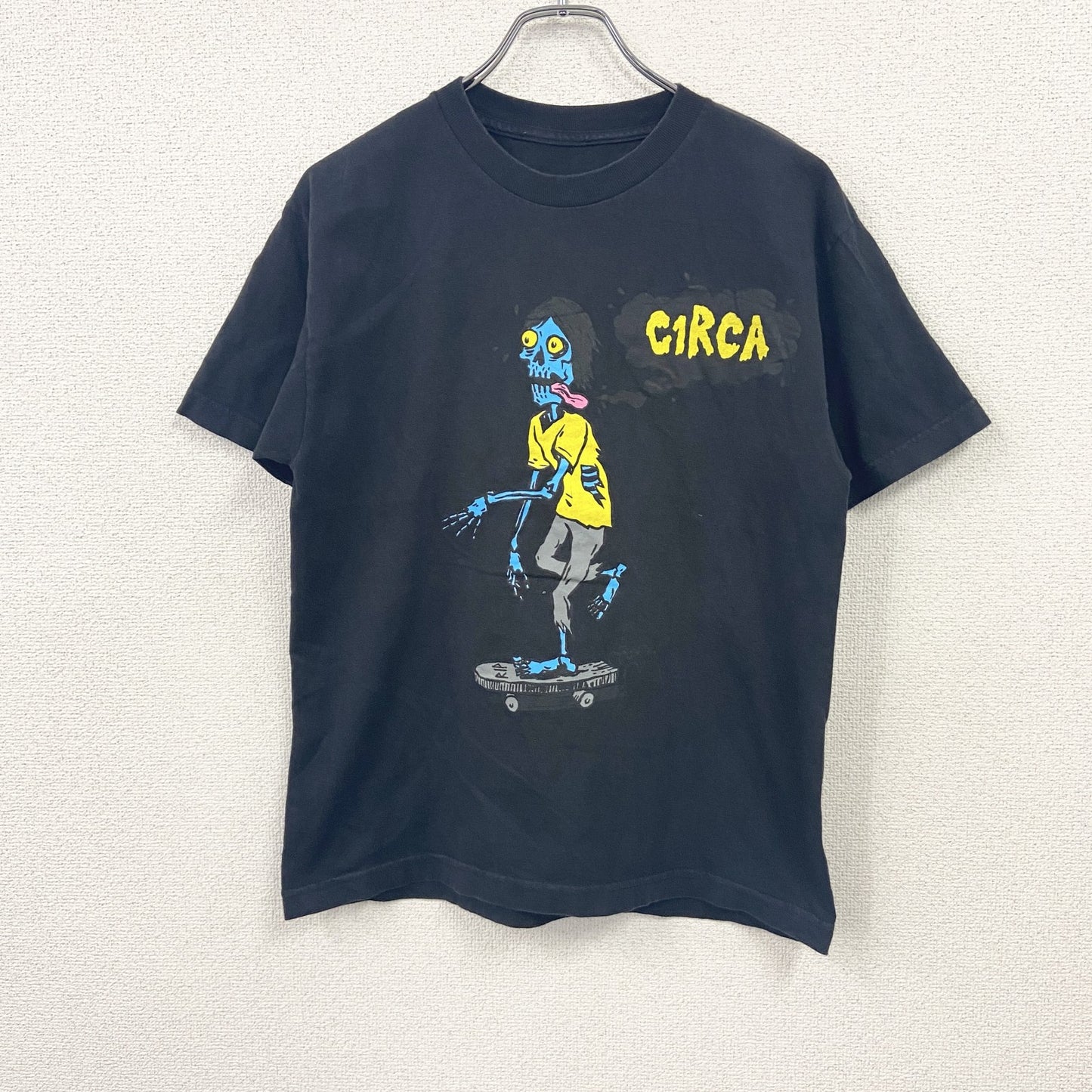 CIRCA　サーカ　半袖プリントTシャツ　skateboard　スケートボード　黒　ブラック　XLサイズ