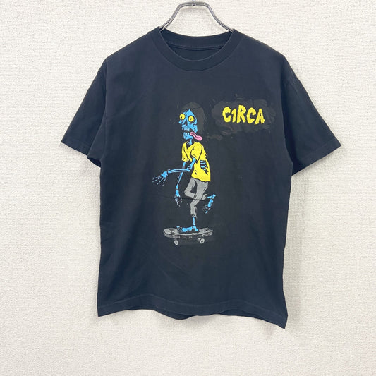 CIRCA　サーカ　半袖プリントTシャツ　skateboard　スケートボード　黒　ブラック　XLサイズ