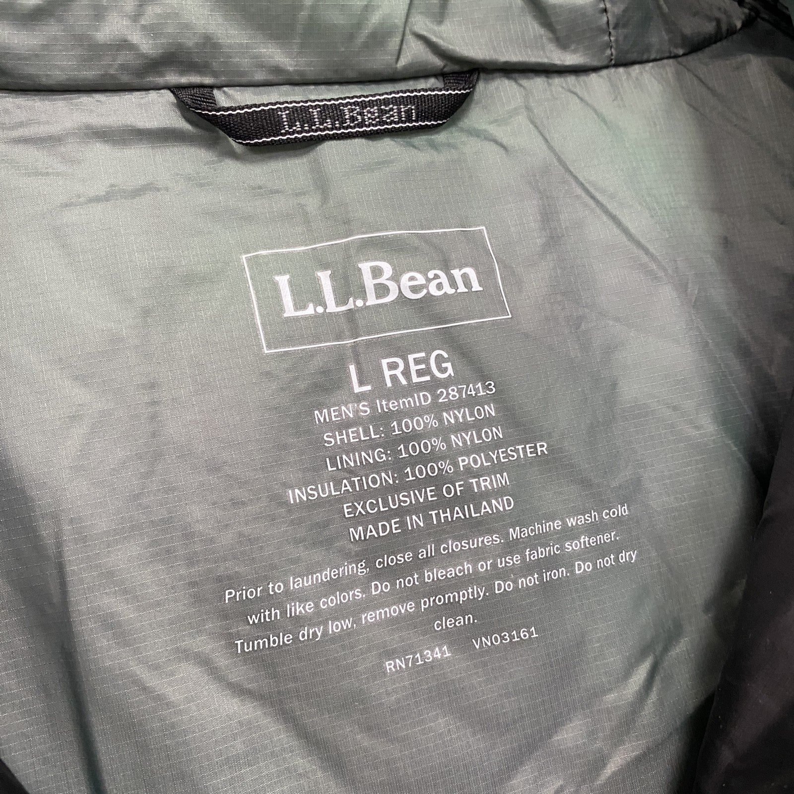 L.L.Bean　エルエルビーン　PRIMALOFT　プリマロフトパーカー　中綿ジャケット　キルティング　黒　ブラック　Lサイズ