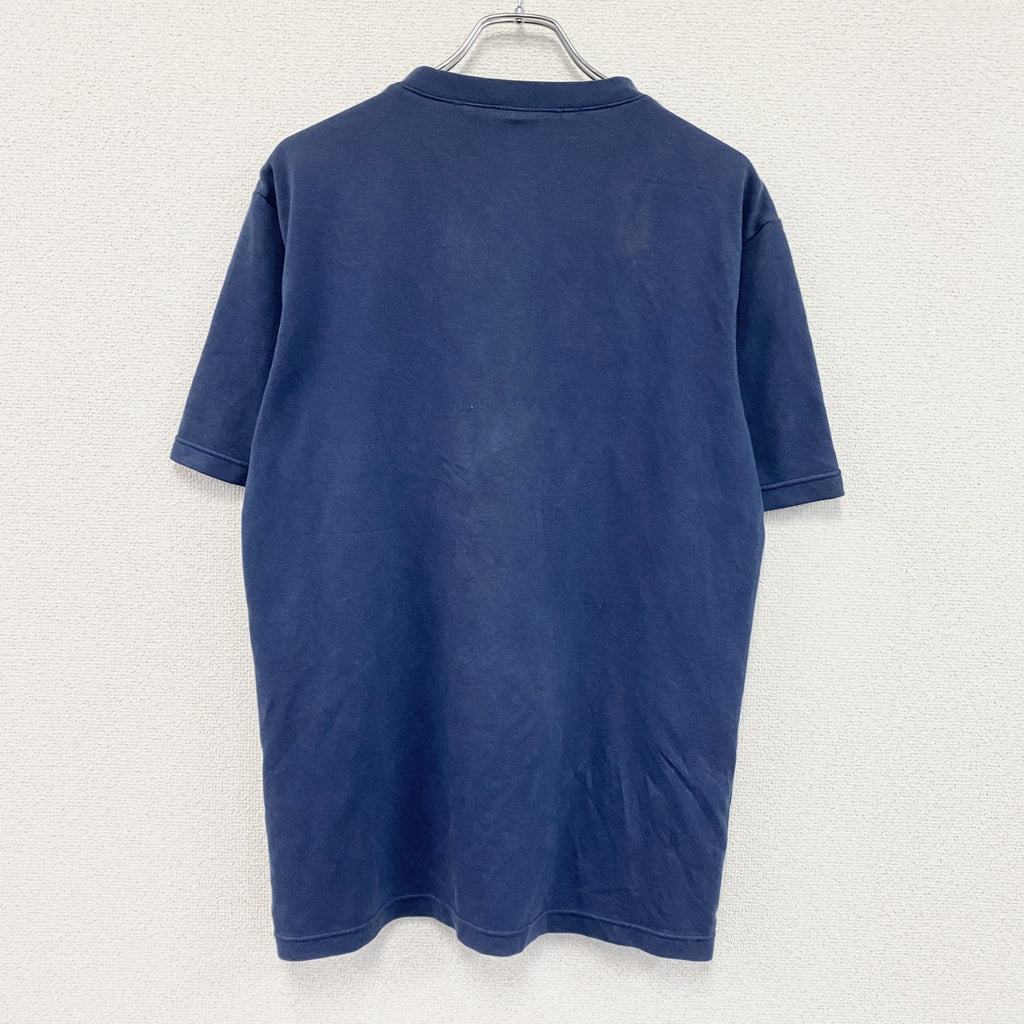 mizuno　ミズノ　半袖プリントTシャツ　Vネック　紺　ネイビー　Oサイズ