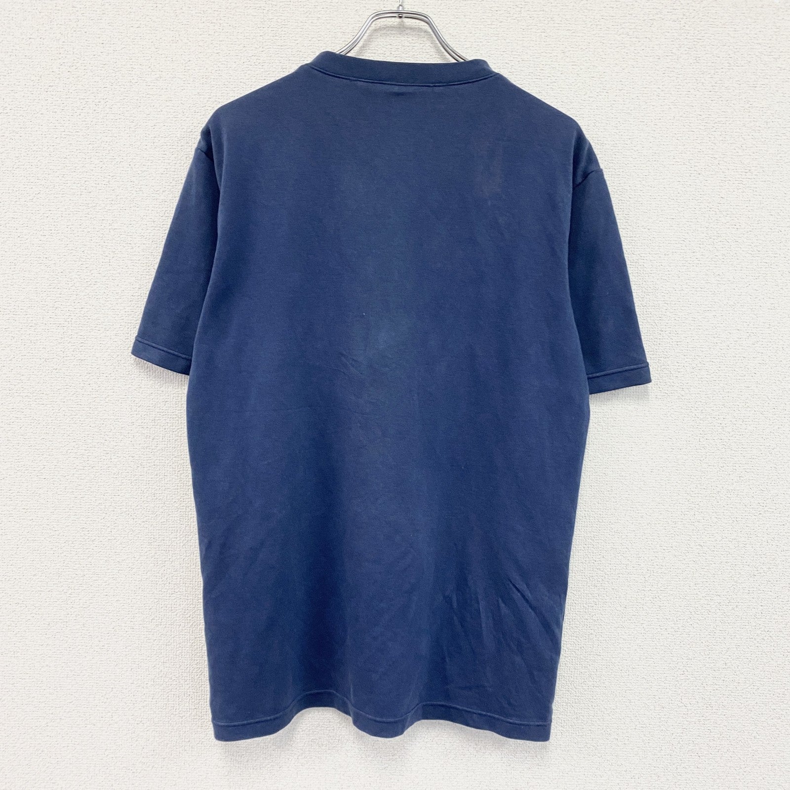mizuno　ミズノ　半袖プリントTシャツ　Vネック　紺　ネイビー　Oサイズ