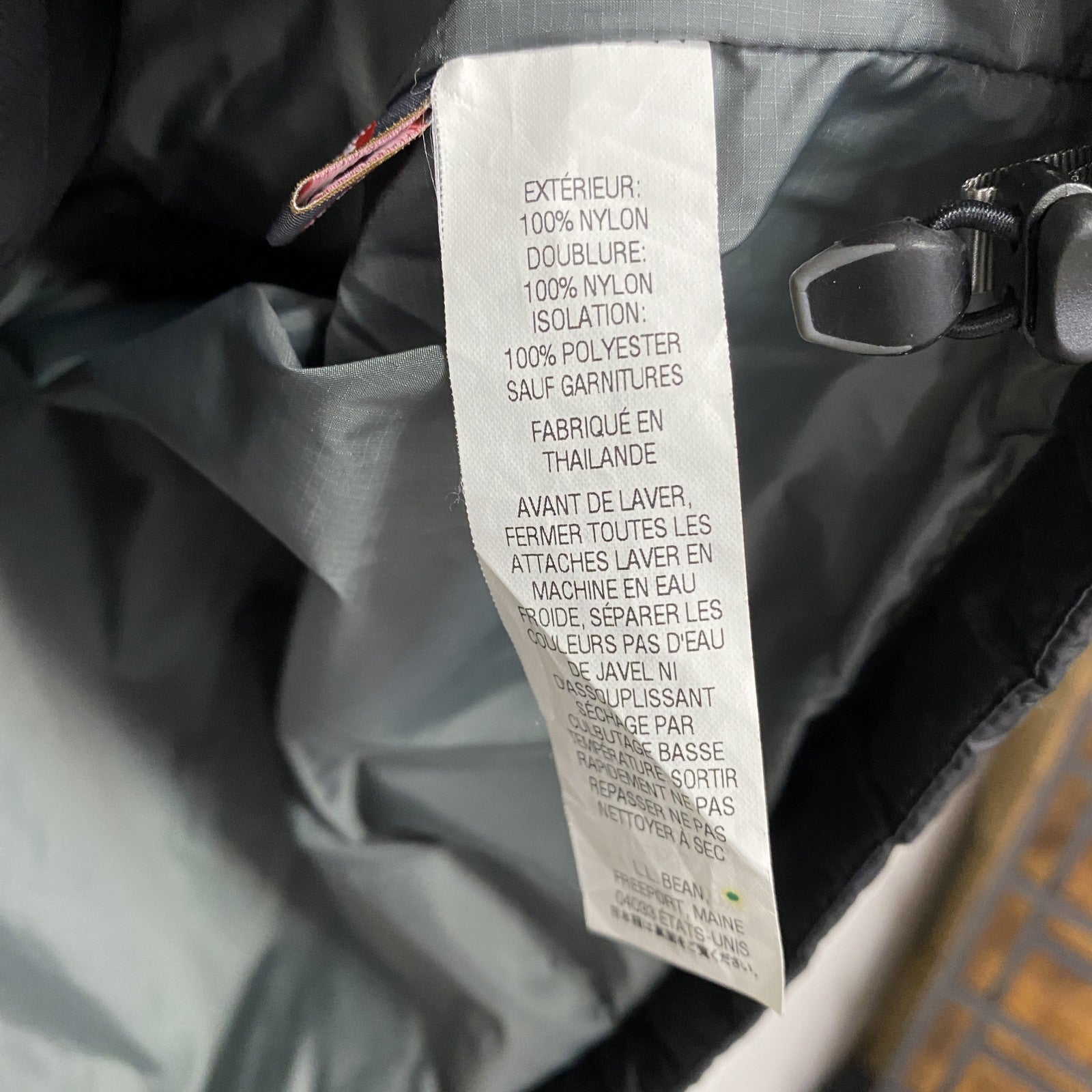 L.L.Bean　エルエルビーン　PRIMALOFT　プリマロフトパーカー　中綿ジャケット　キルティング　黒　ブラック　Lサイズ