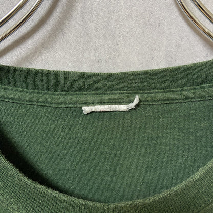 古着 used　SUGAR BOWL　アメフト　半袖カレッジプリントTシャツ　グリーン　クルーネック　スポーツ　ビックシルエット
