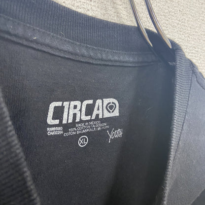 CIRCA　サーカ　半袖プリントTシャツ　skateboard　スケートボード　黒　ブラック　XLサイズ