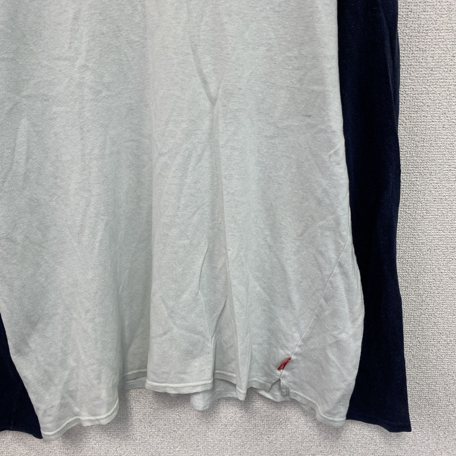 GOHEMP　ゴーヘンプ　長袖Tシャツ/ロンT　ラグラン　水色　ライトブルー　紺　ネイビー　Lサイズ