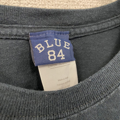 BLUE84　半袖プリントTシャツ　TIGERS　チームロゴ　ユーロ　黒　ブラック　XLサイズ