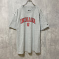 古着 used　RUSSELL ラッセル　インディアナフージャース　大学バスケ　半袖カレッジプリントTシャツ　グレー　スポーツ