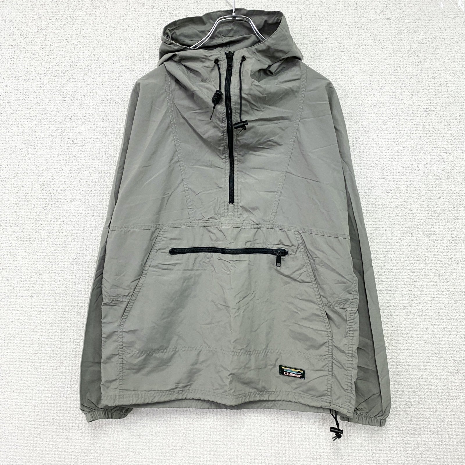 80s　L.L.Bean　エルエルビーン　アノラックパーカー　ヴィンテージ　灰色　グレー　Sサイズ
