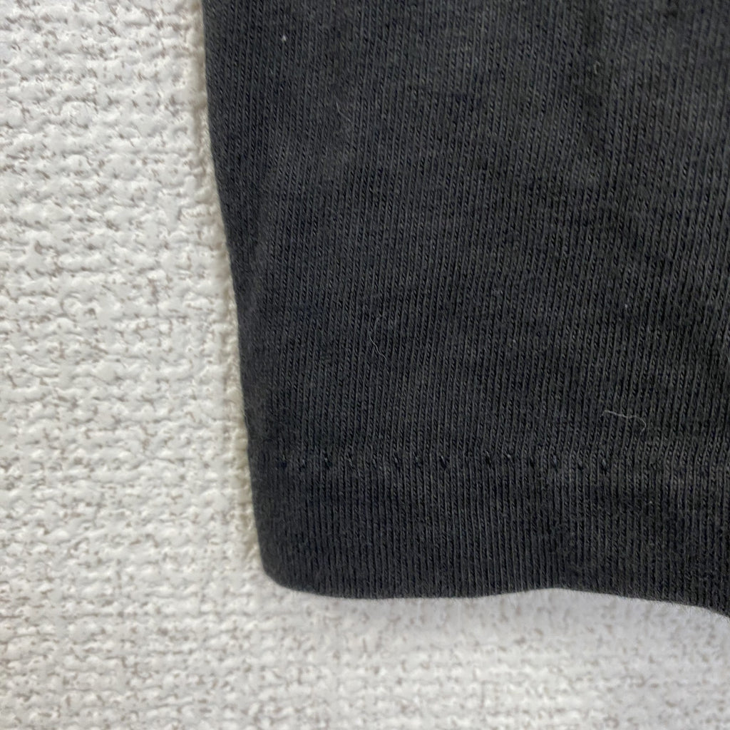 90s～　Hanes　ヘインズ　半袖プリントTシャツ　ヴィンテージ　シングルステッチ　黒　ブラック　Mサイズ