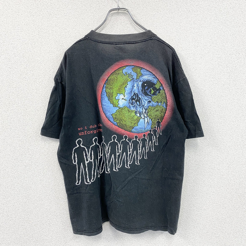 THE BROCKUM GROUP　METALLICA　メタリカ　半袖プリントTシャツ　バンドT　シングルステッチ　黒　ブラック　Lサイズ