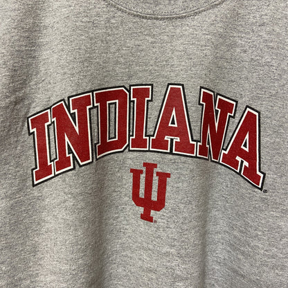 古着 used　RUSSELL ラッセル　インディアナフージャース　大学バスケ　半袖カレッジプリントTシャツ　グレー　スポーツ