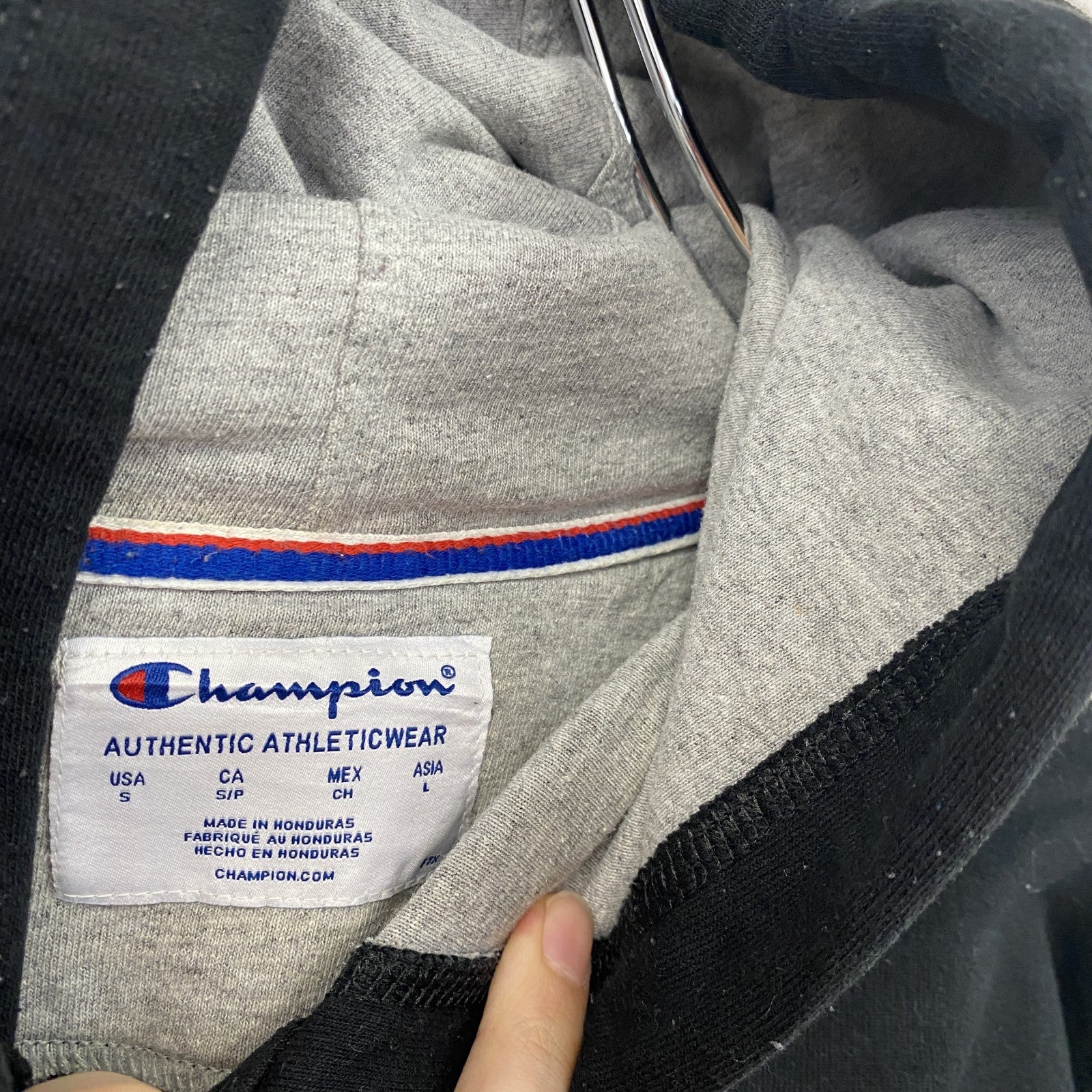 Champion　チャンピオン　スウェットパーカー/フーディー　黒　ブラック　Sサイズ