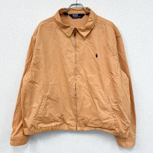 90s　Polo by Ralph Laure　ポロラルフローレン　ブルゾン/スイングトップ　オレンジ　XXLサイズ