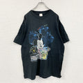 ST.EVANS　セントエヴァンス　ミッキーマウス　半袖プリントTシャツ　シングルステッチ　黒　ブラック　Lサイズ