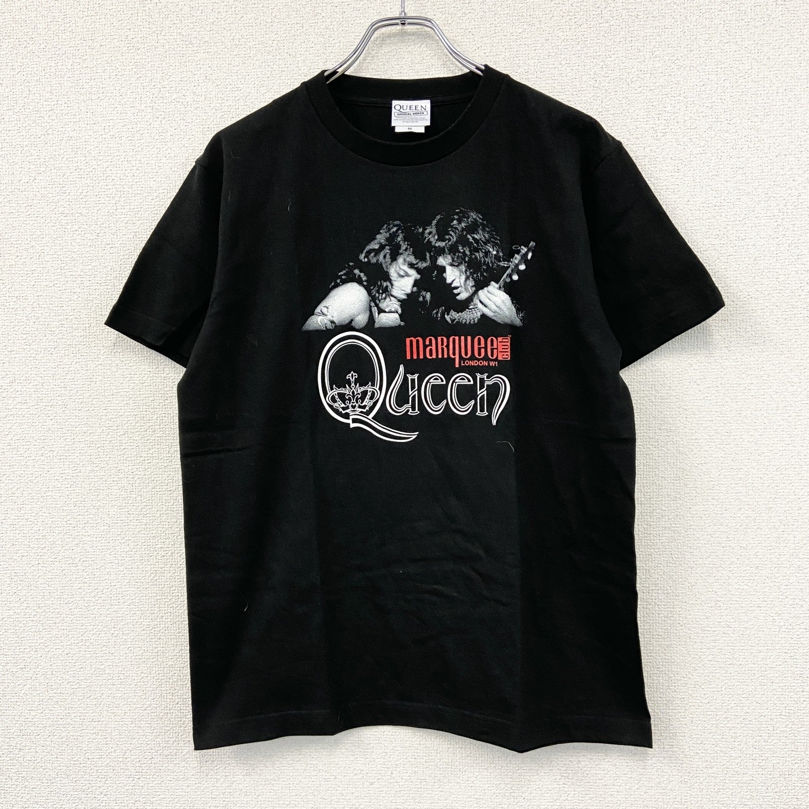 QUEEN　クイーン　半袖プリントバンドTシャツ　Marquee Club　クルーネック　黒　ブラック　Mサイズ
