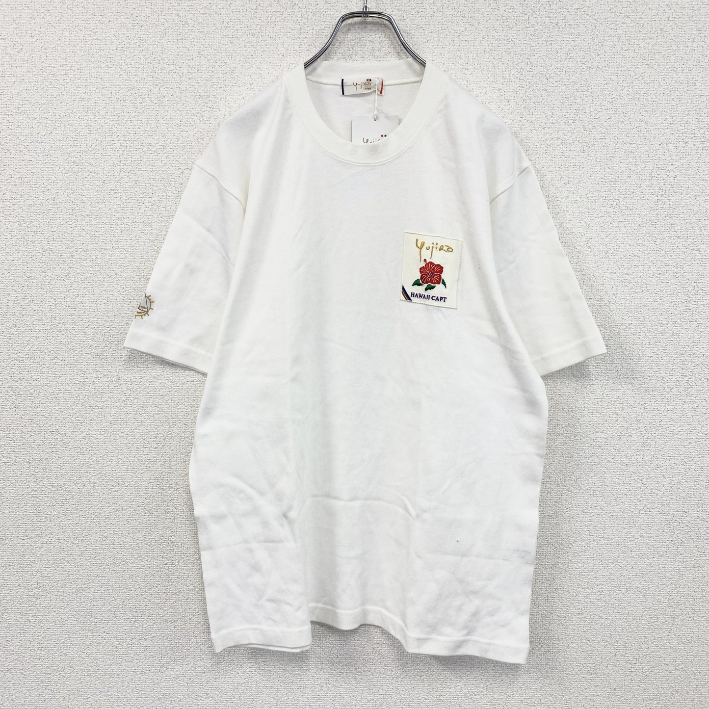～90s　石原裕次郎　半袖Tシャツ　ヴィンテージ　デッドストック　白　ホワイト　Lサイズ　